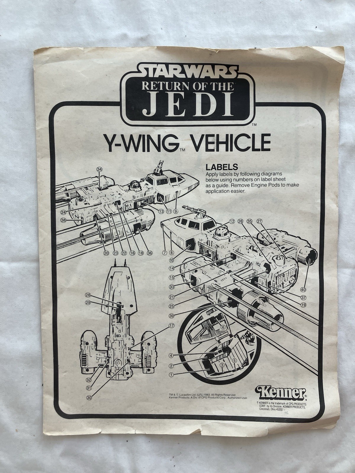 Y-Wing Fighter sold
