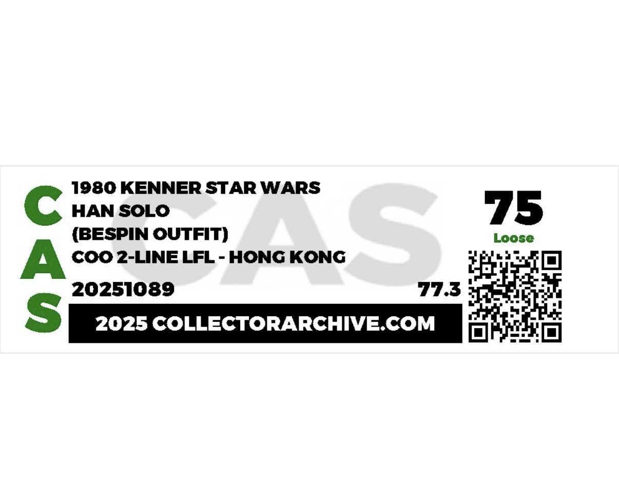 Han Solo (Bespin Outfit) sold