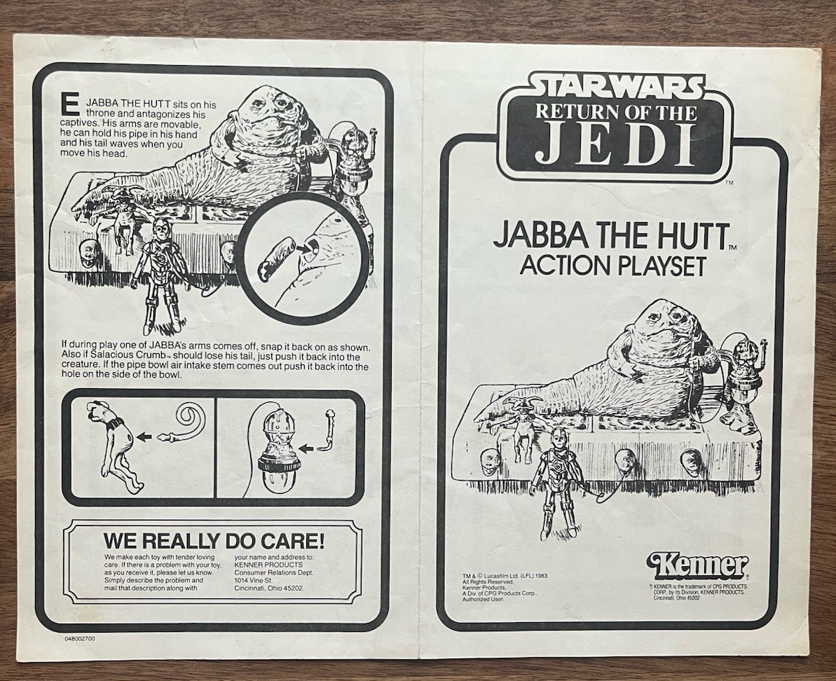 Jabba the Hutt Action Playset sold