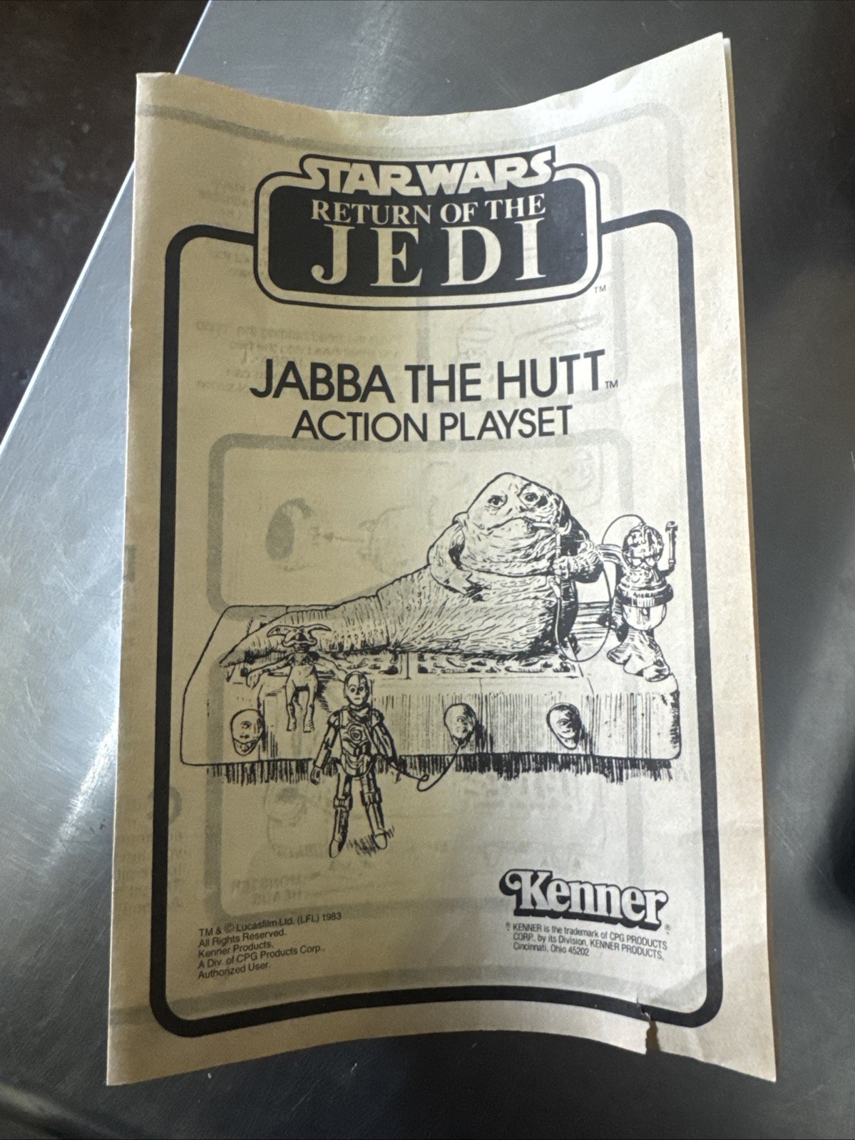 Jabba the Hutt Action Playset sold