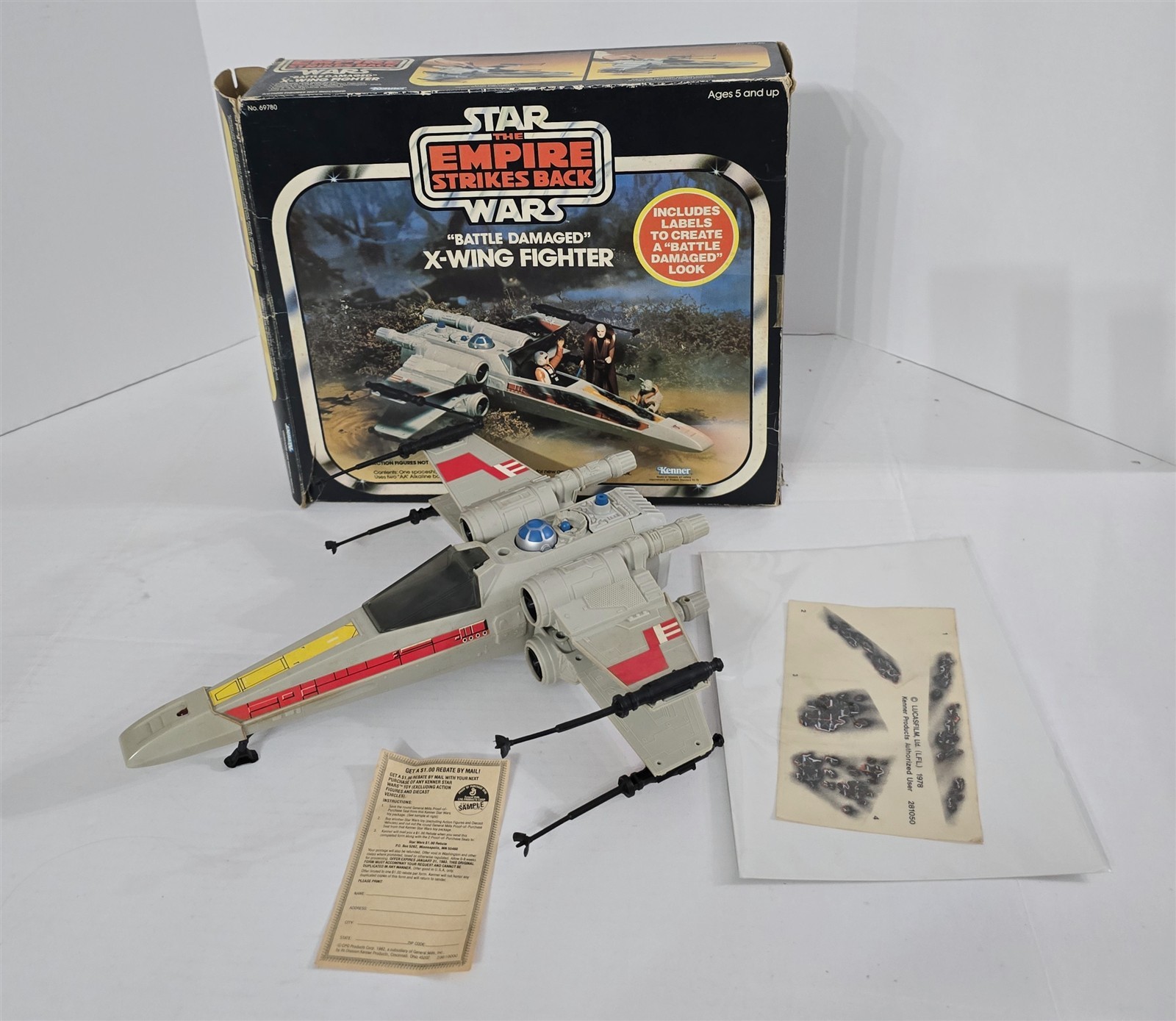 X-Wing Fighter (Battle Damaged) sold