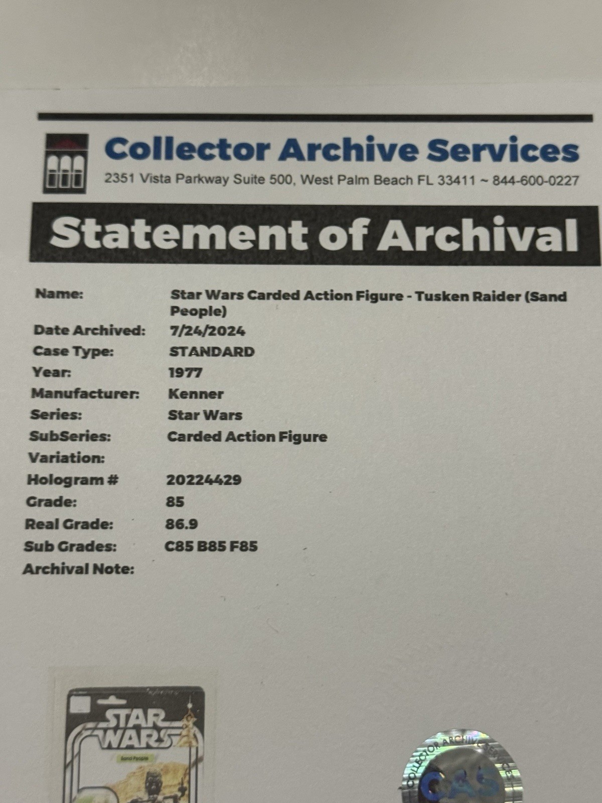 Tusken Raider (Sand People) sold