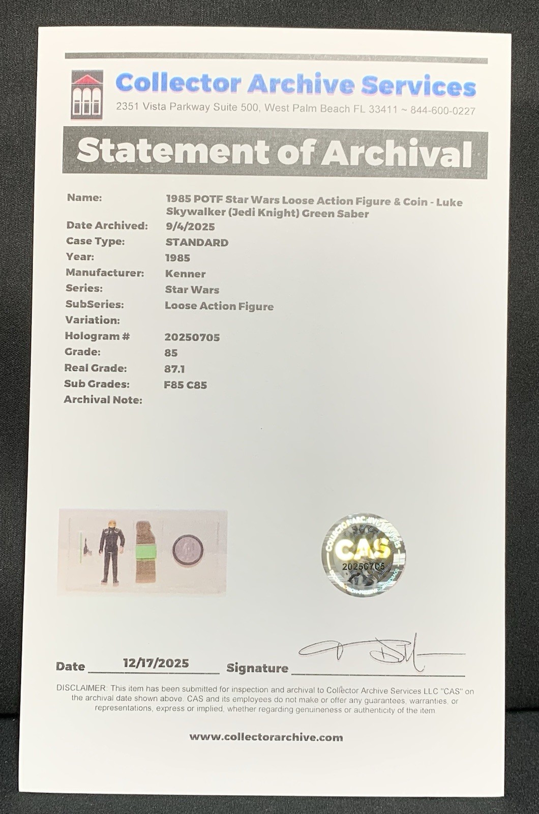 Luke Skywalker (Jedi Knight Outfit) sold