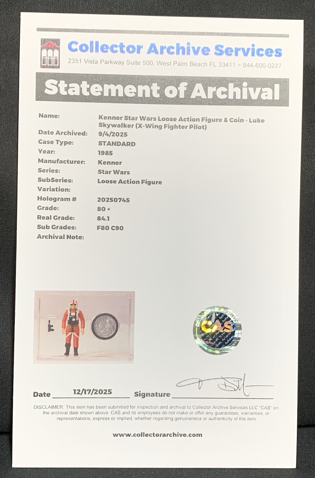 Luke Skywalker (X-Wing Fighter Pilot) sold