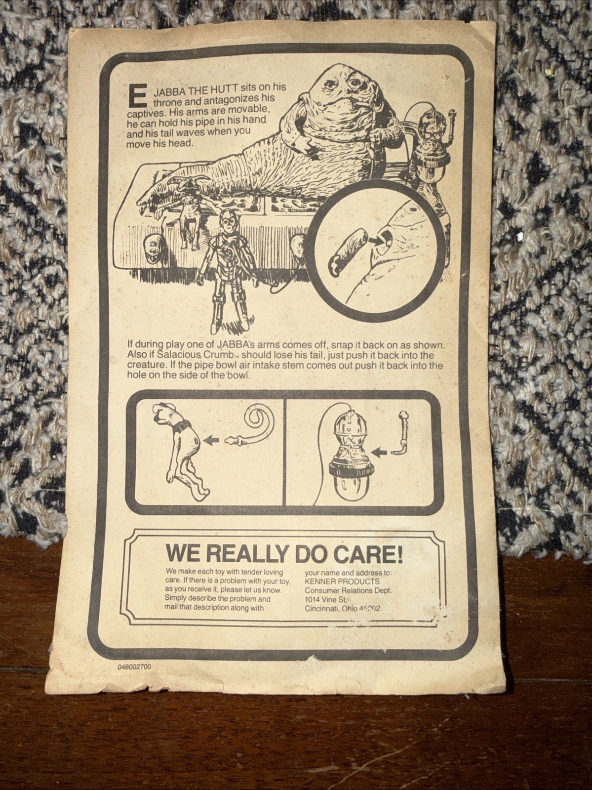 Jabba the Hutt Action Playset sold