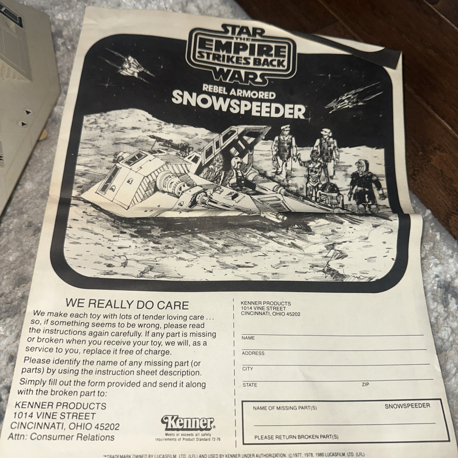 Rebel Armored Snowspeeder sold