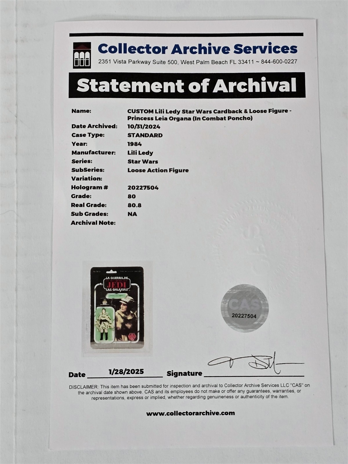 Princess Leia Organa (In Combat Poncho) sold