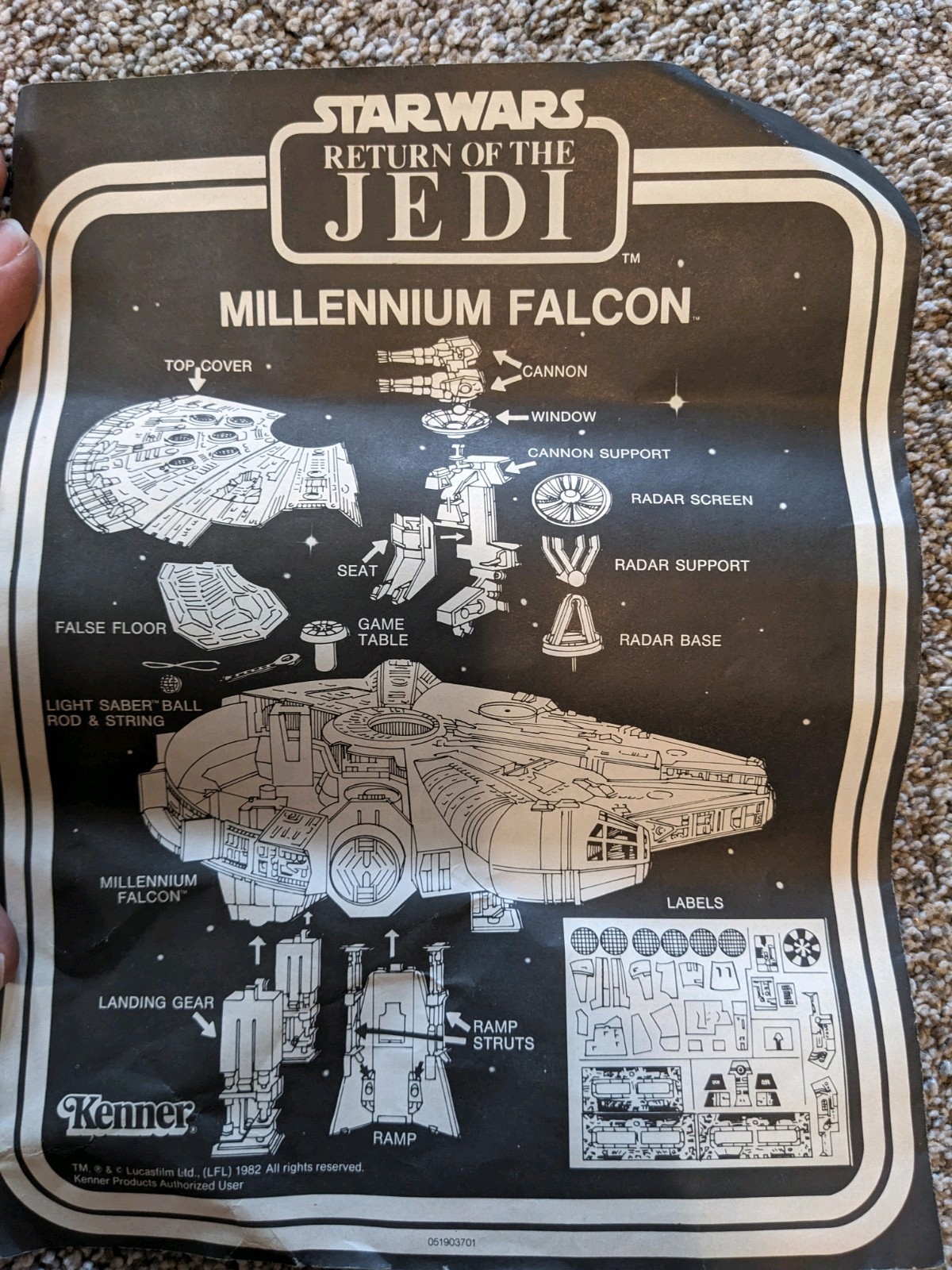 Millennium Falcon sold