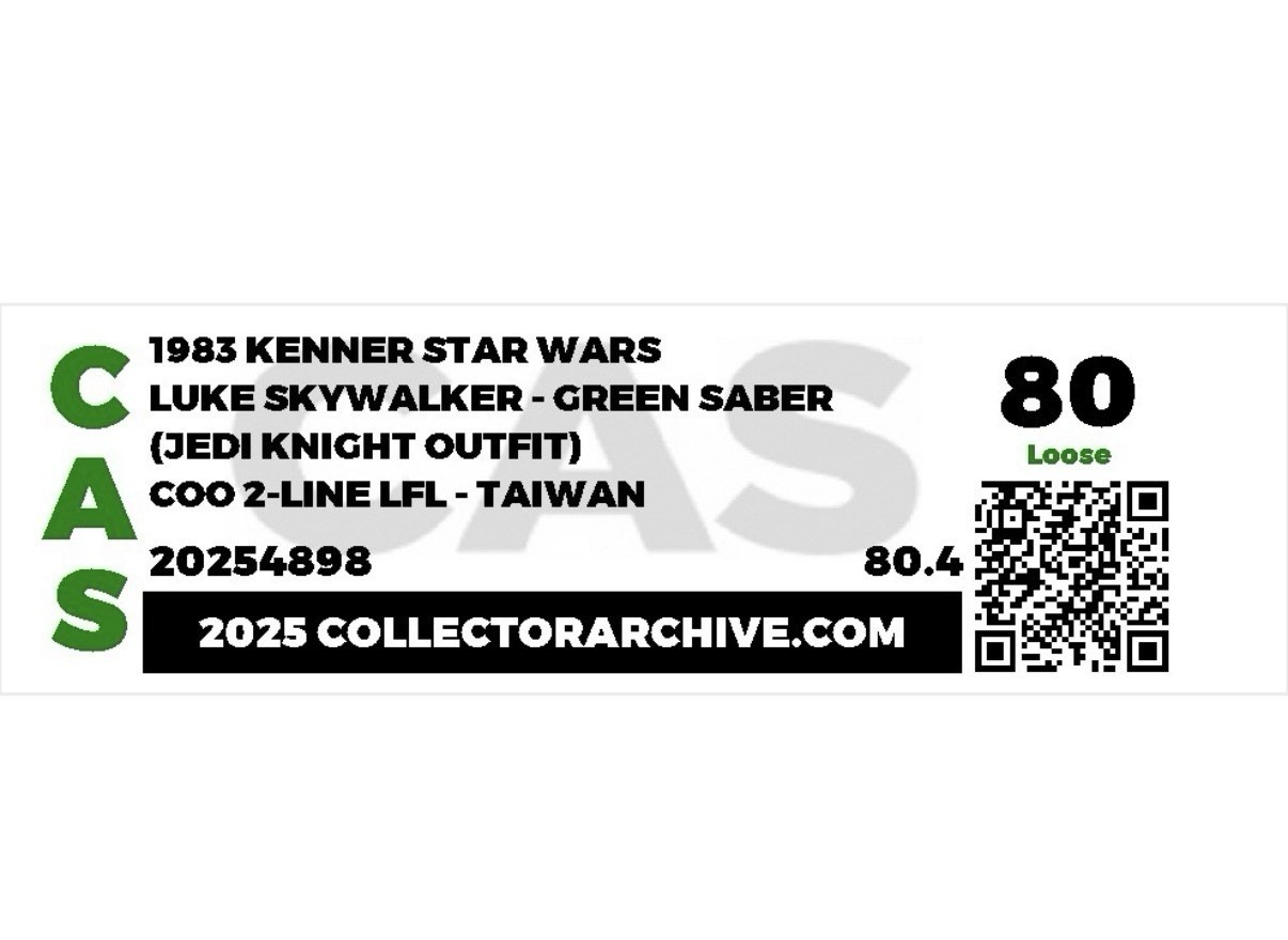 Luke Skywalker (Jedi Knight Outfit) sold