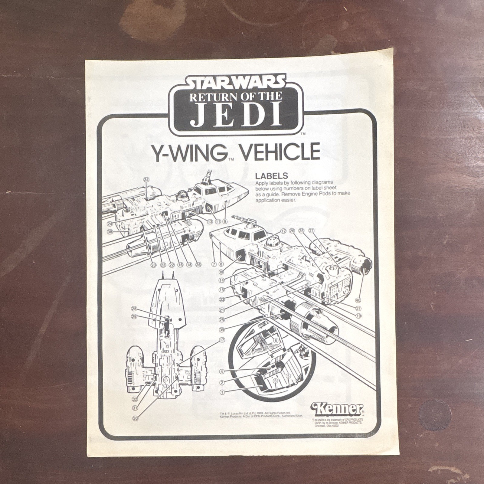 Y-Wing Fighter sold