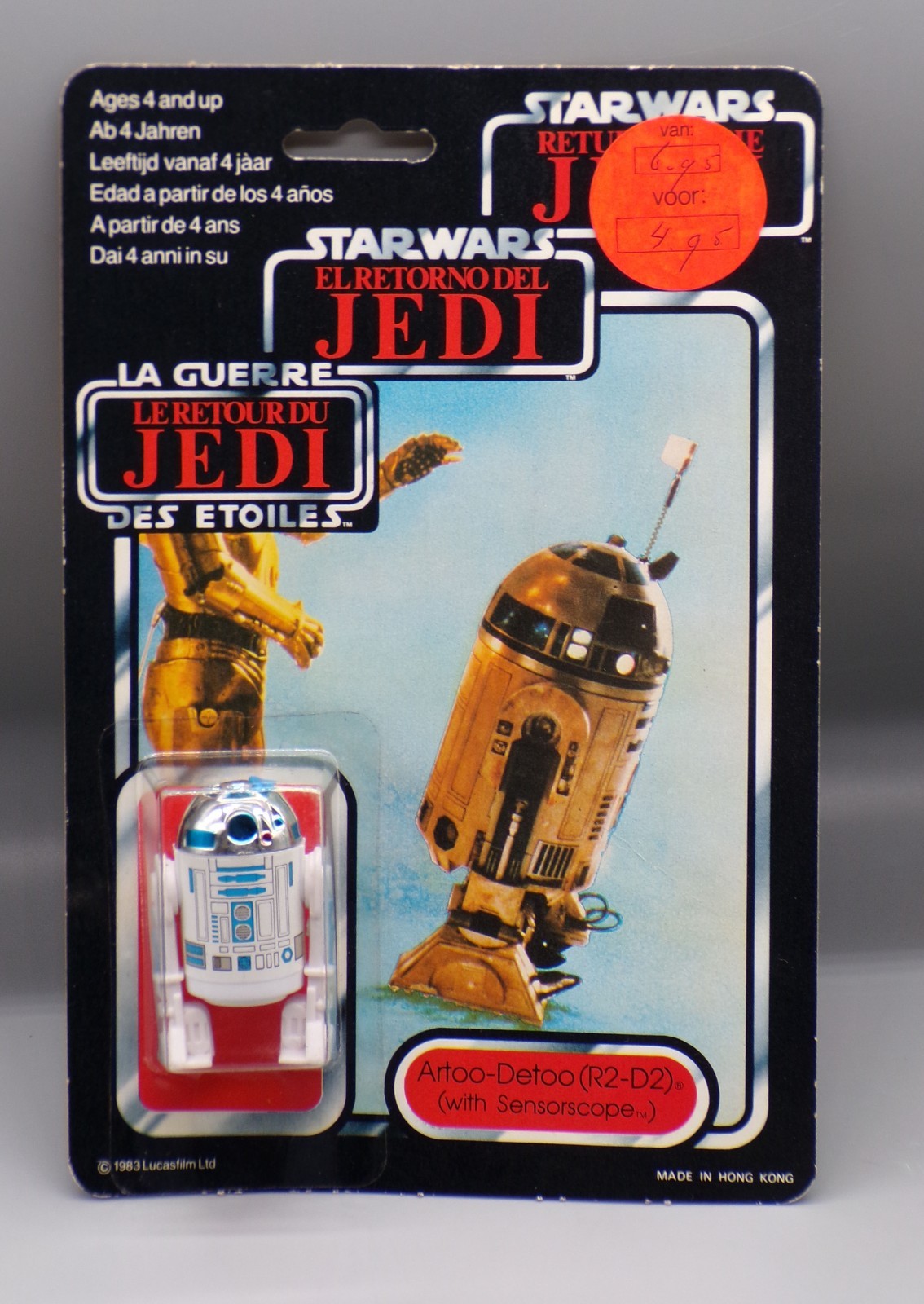 R2-D2 (Artoo-Detoo) (with Sensorscope) sold